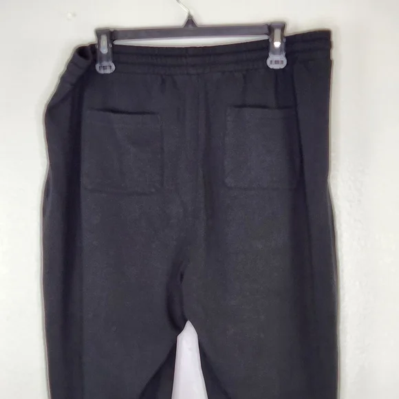 Gap Sweats Black Tapered Leg Split Hem Sweat Pants w/Pockets Size XL - Picture 9 of 12